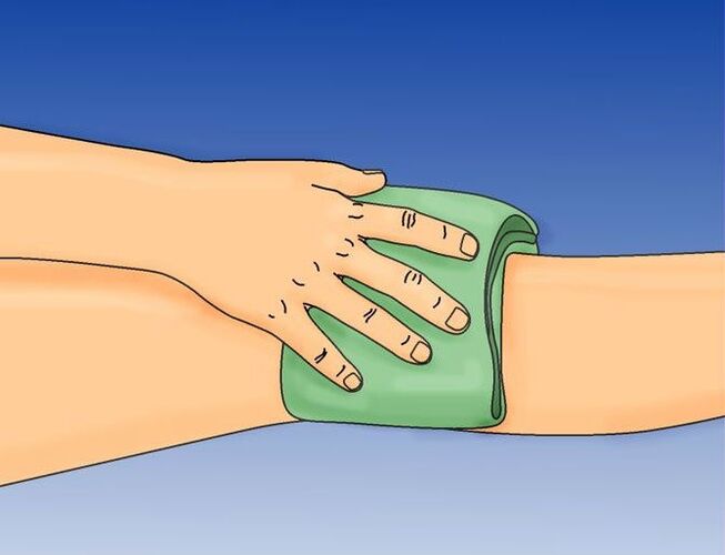compresa de rodilla para la osteoartritis